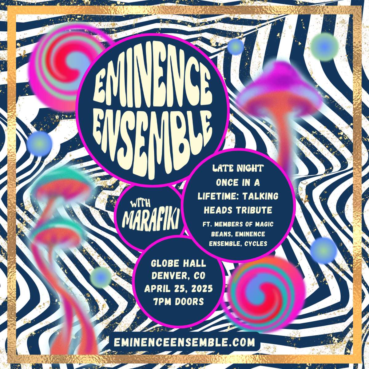 Eminence Ensemble w/ Marafiki + Once In A Lifetime (Talking Heads Tribute)