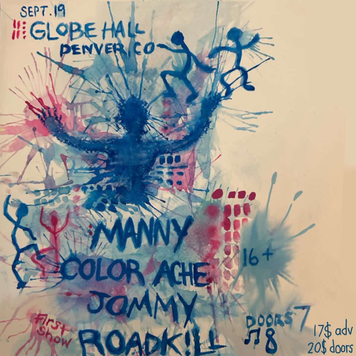 Manny. w/ color ache, Jommy + Roadkill