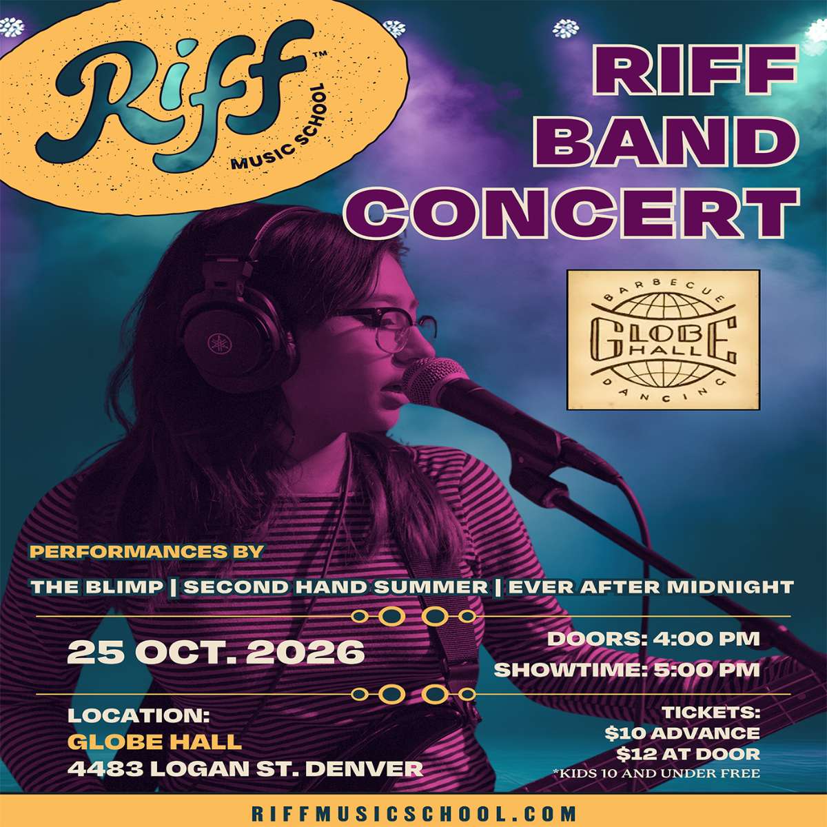 Riff Music School presents The Blimp, Second Hand Summer, + Ever After Midnight